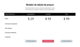 Preços Competitivos Modelo De Site CSS Gratuito