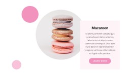 Macaroon Recipes Basic Html Template With CSS