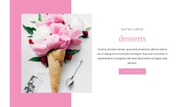 Nos Desserts De Spécialité – Page De Destination