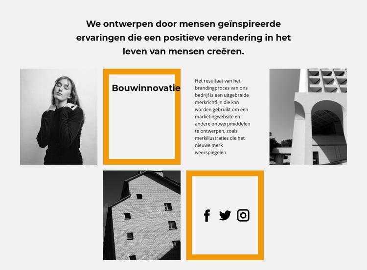 Foto's tekst en pictogrammen Website Builder-sjablonen