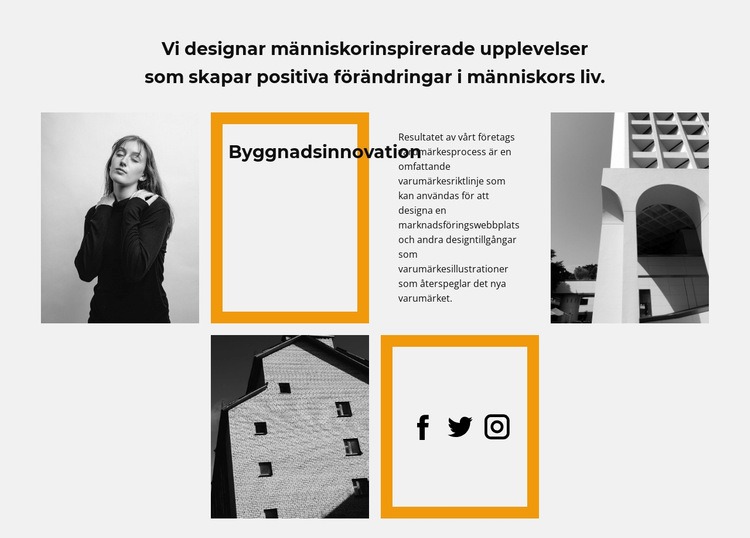 Bilder text och ikoner CSS -mall