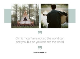 CSS Menu For Gallery From The Mountain Camp