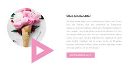 Atemberaubendes Webdesign Für Über Den Konditor
