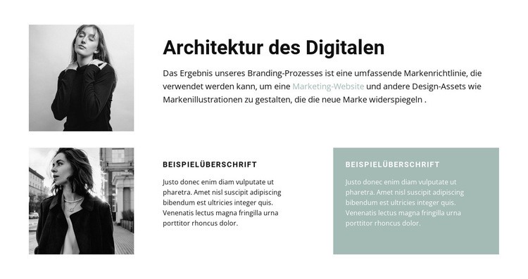 Architektinnen Website-Modell