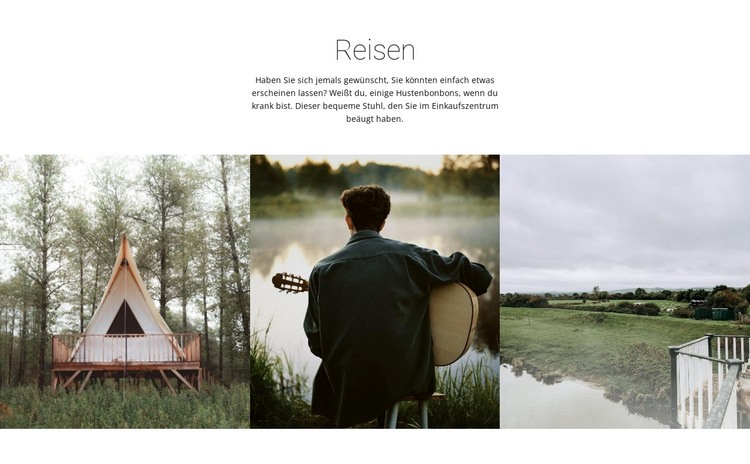 Galerie von wilden Reisen Landing Page