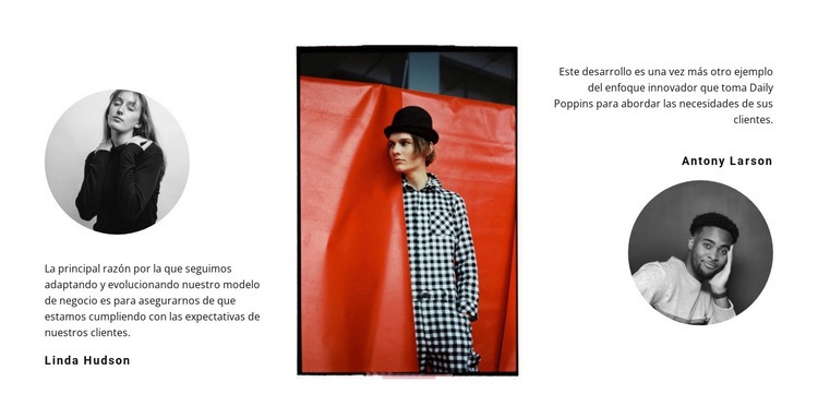 Dos reseñas y fotos Página de destino