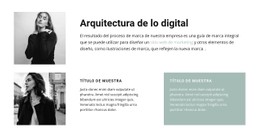 Mujeres Arquitectas Plantilla HTML CSS Sencilla