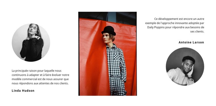 Deux avis et photos Maquette de site Web