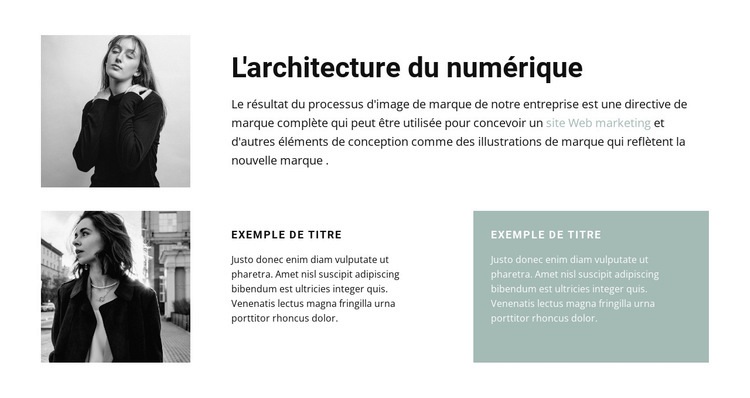 Femmes architectes Modèle