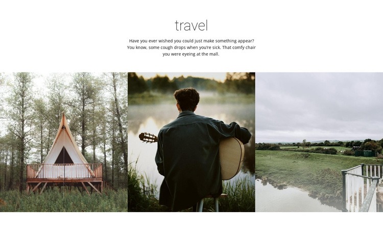 Gallery from wild travels Homepage Design