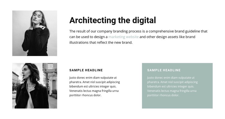 Women architects Homepage Design