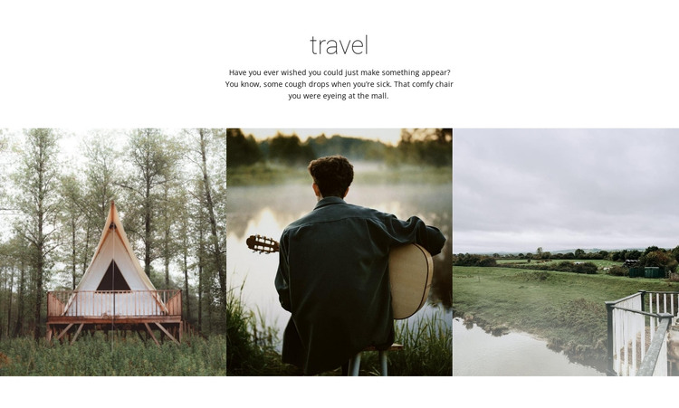 Gallery from wild travels HTML Template
