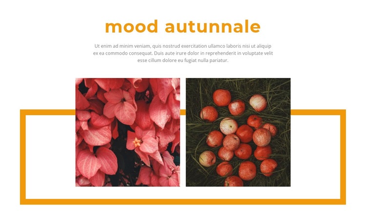 I colori dell'autunno nella gallery Modelli di Website Builder