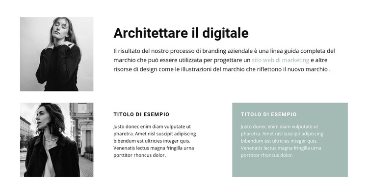 Architetti donne Modello HTML