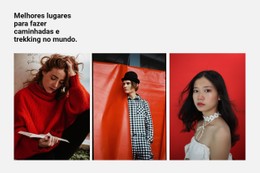 Galeria Em Cores Vermelhas Modelo HTML CSS Responsivo
