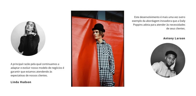 Duas resenhas e fotos Modelo