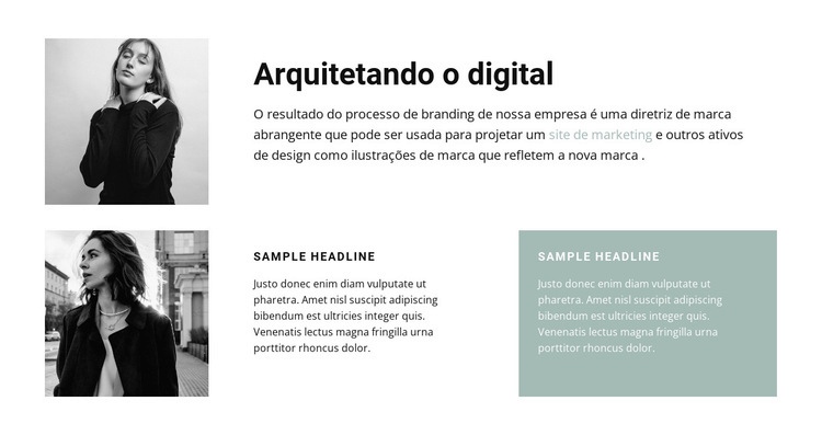 Arquitetas mulheres Landing Page