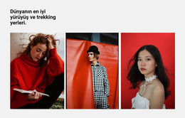 Kırmızı Renklerde Galeri - Hazır Web Sitesi Teması