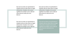 Quatro Blocos De Texto - Modelo HTML5 Responsivo