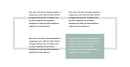 Четыре Текстовых Блока – Шаблон Веб-Страницы