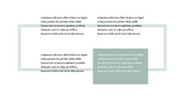 Dört Metin Bloğu - HTML Builder Online