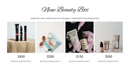 Schönheitsbox - Responsive Website