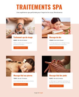 Différents Soins De Spa Modèles De Site Web De Salon