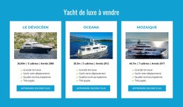 Yachts De Luxe À Vendre - Builder HTML