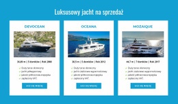 Sprzedam Luksusowe Jachty Szablon Responsywny HTML5