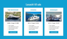 Lyxbåtar Till Salu - Webbplatsmallar