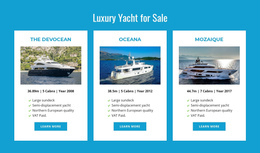 Luxury Yachts For Sale - Web Page Maker