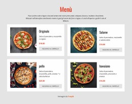 HTML5 Reattivo Per Pizza In Linea