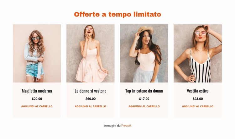 Offerte a tempo limitato Modello HTML5