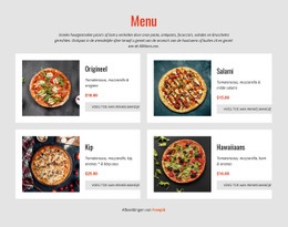 Pizza Online - Responsief Websiteontwerp