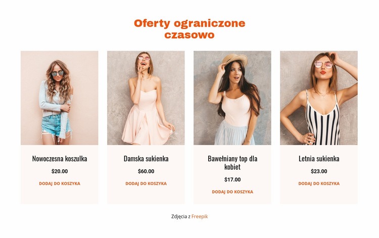 Oferty ograniczone czasowo Szablon