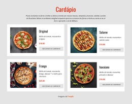 Pizza Online Modelos Html5 Responsivos Gratuitos