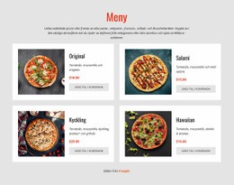 Pizza Online - Nedladdning Av HTML-Mall