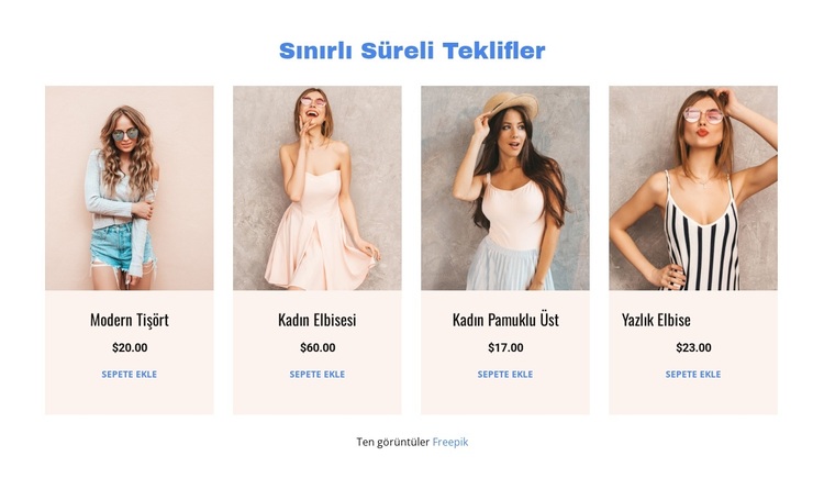 Sınırlı Süreli Teklifler WordPress Teması