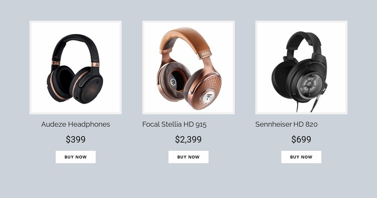 Buy Headphones Online Website Mockup