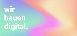 Fantastische HTML5-Vorlage Für Regenbogen-Hintergrund
