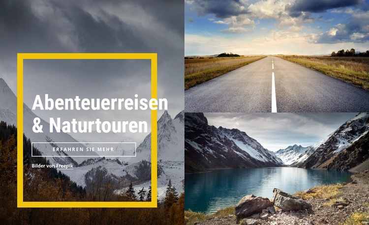 Naturtouren Website design