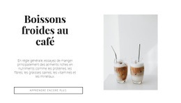 Boissons Froides Au Café – Créez Un Modèle Étonnant