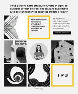 Nous Créons Des Espaces De Vie Modèle De Boîte Flexible