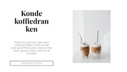 Exclusieve HTML5-Sjabloon Voor Koude Koffiedranken