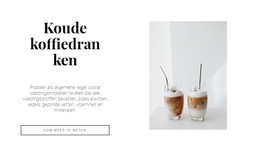 Koude Koffiedranken - Klaar Websitethema