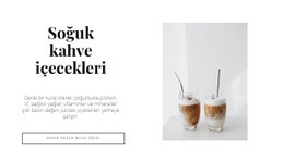 Soğuk Kahve Içecekleri - Harika Şablon Oluşturun