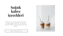 Soğuk Kahve Içecekleri - WordPress Teması