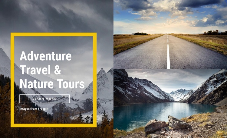 Nature tours Wix Template Alternative