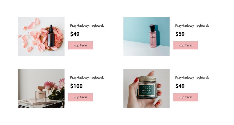 Kup kosmetyki Szablony do tworzenia witryn internetowych