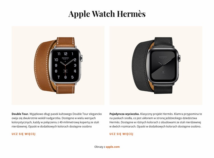 Apple Watch Hermes Szablon